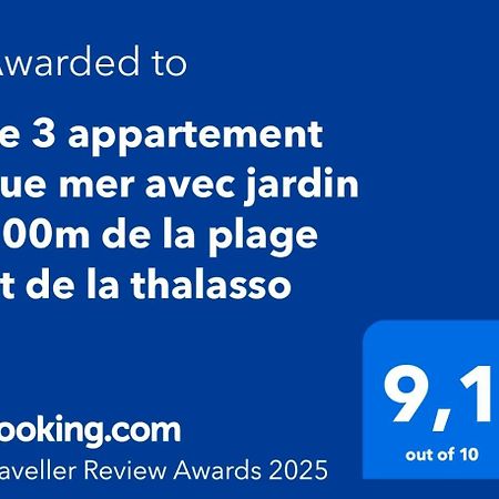 Le 3 Appartement Vue Mer Avec Jardin 100M De La Plage Et De La Thalasso Concarneau Luaran gambar