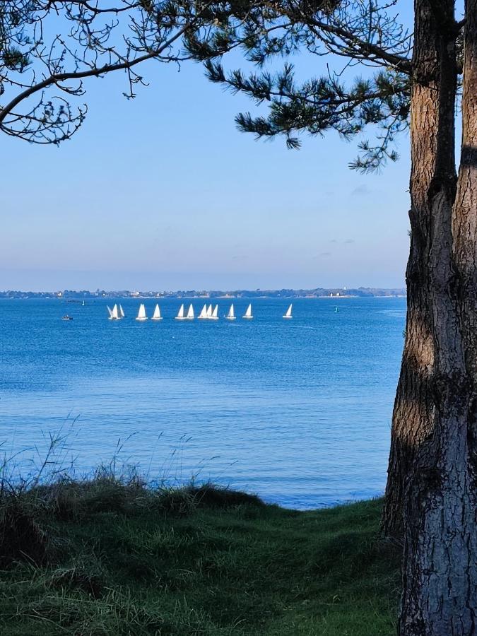 Le 3 Appartement Vue Mer Avec Jardin 100M De La Plage Et De La Thalasso Concarneau Luaran gambar