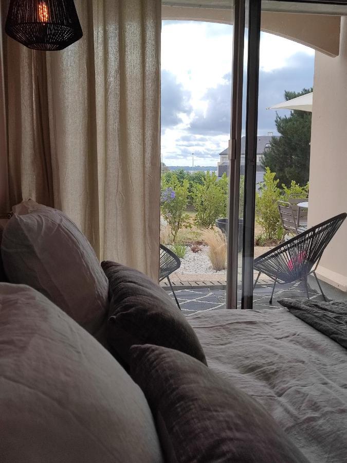 Le 3 Appartement Vue Mer Avec Jardin 100M De La Plage Et De La Thalasso Concarneau Luaran gambar